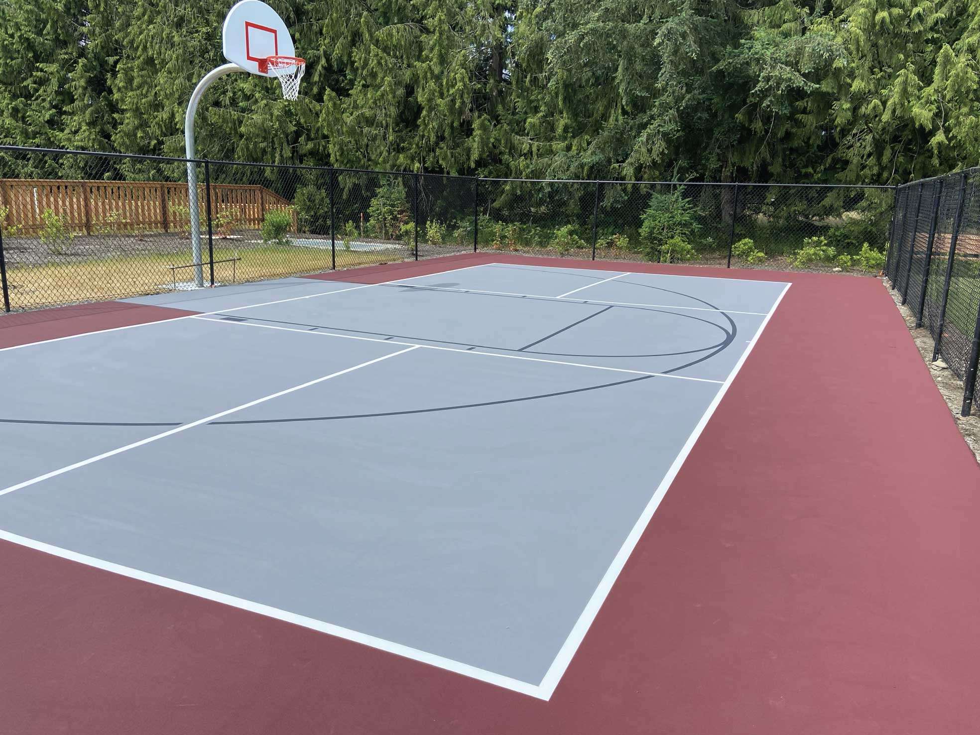 Sơn lại sân bóng rổ - pickleball linh hoạt 9 lớp sơn có 10% Hạt Cao Su LAYKOLD US OPEN trên nền nhựa